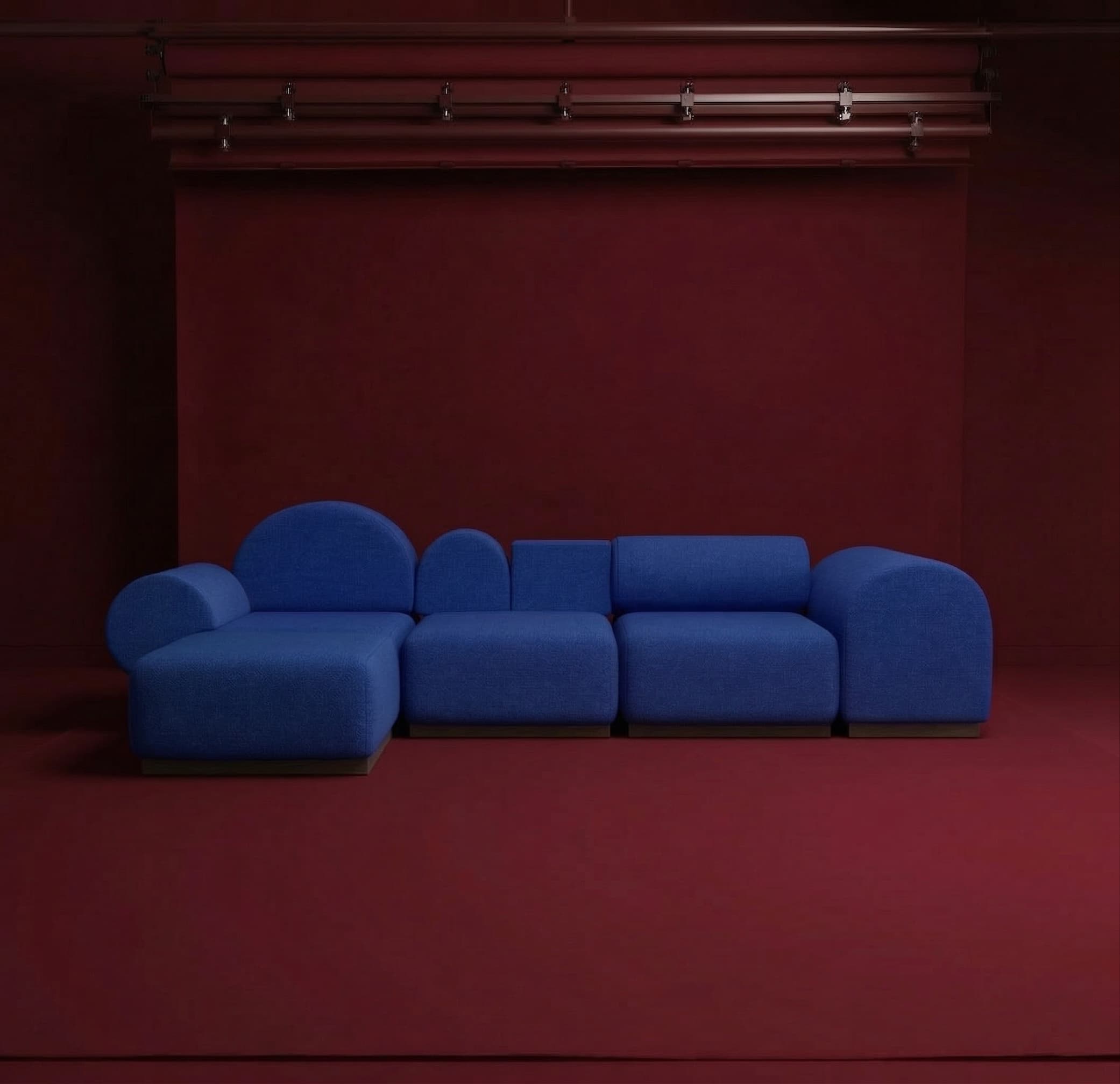 Blocks modular sofa, angle