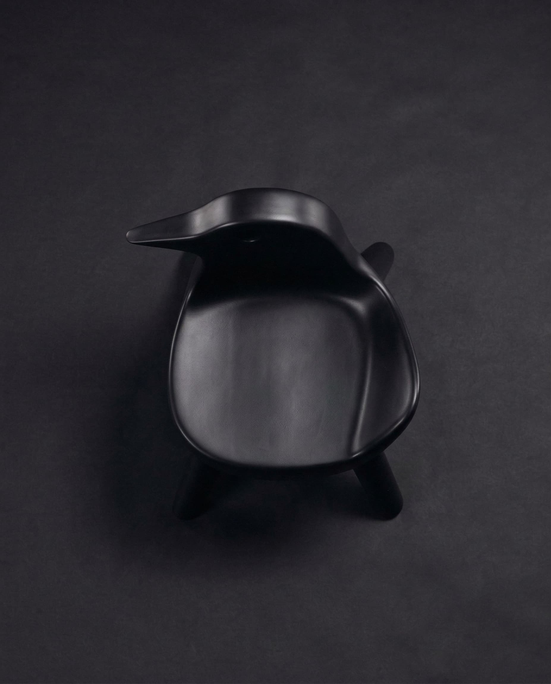 Raven Chair, top down bird silhouette