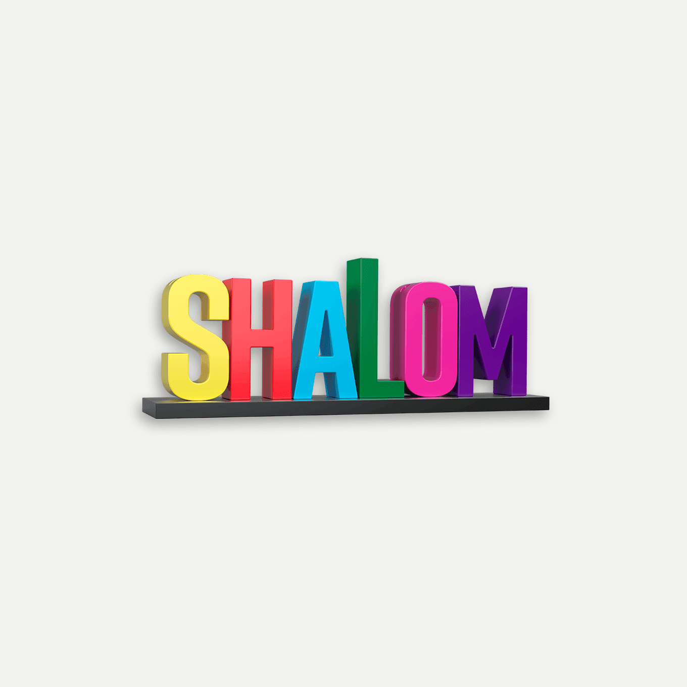 SHALOM Menorah